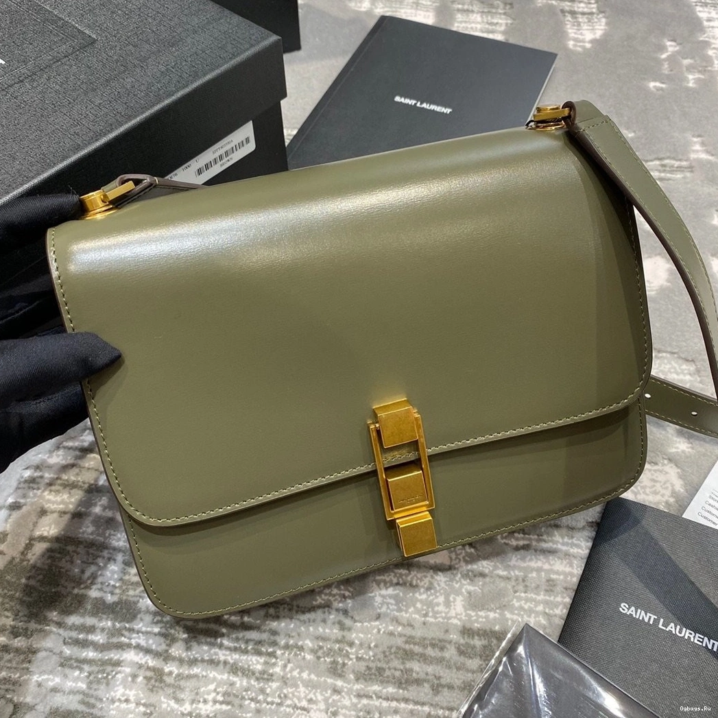LOULOU LEATHER SMOOTH IN SATCHEL YSL CARRE 0801